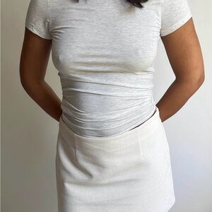 Djerf Avenue Grey Short Sleeve T-Shirt in Size Small